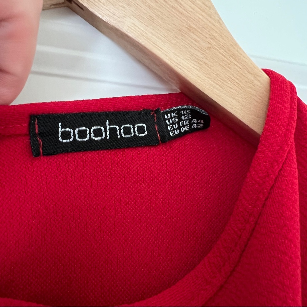 Boohoo Red Sleeveless Jumpsuit - Picture 7 of 10
